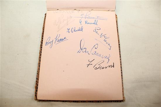A 1940 / 50s sporting autograph album,